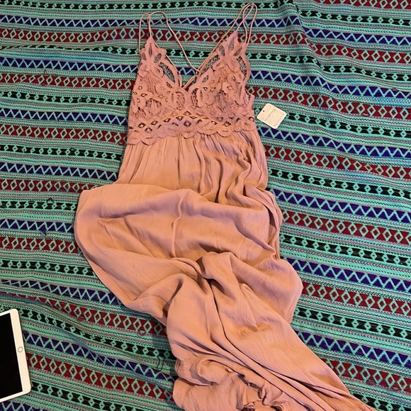 BNWT β¨Free People ONE ADELLA Maxie dress in Ballet in size S π₯ - Picture 3 of 5